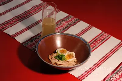 Бульйон з качаною кашею, пармезаном та куркою Куркулі undefined фото