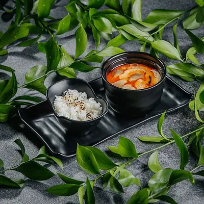 Том ям з гливами, чері та тофу Yoki restaurant undefined фото