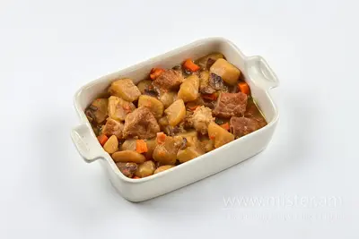 Тушкована картопля з м`ясом та печерицями Паштет на Тельнова undefined фото