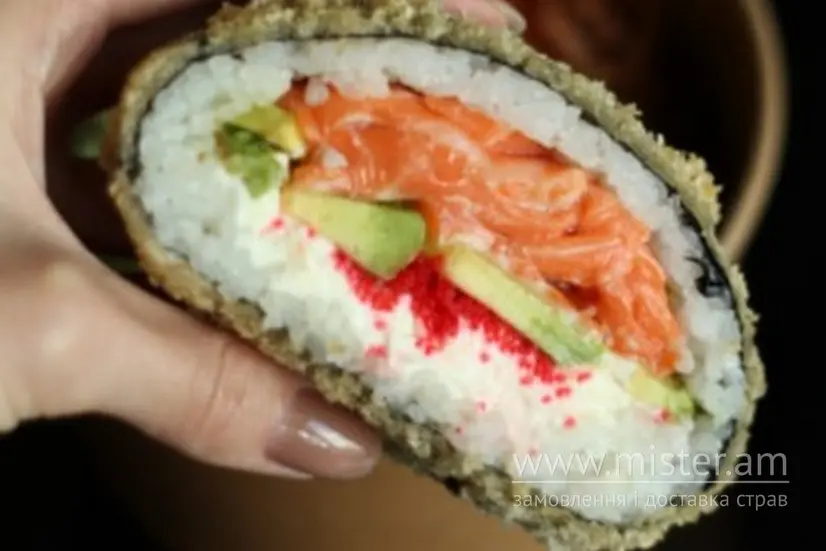 Суші-бургер з лососем - "Guava Sushi" в Чернігові фото 