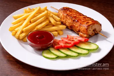 Курячий шашличок з картоплею фрі Pit Lane Burger undefined фото