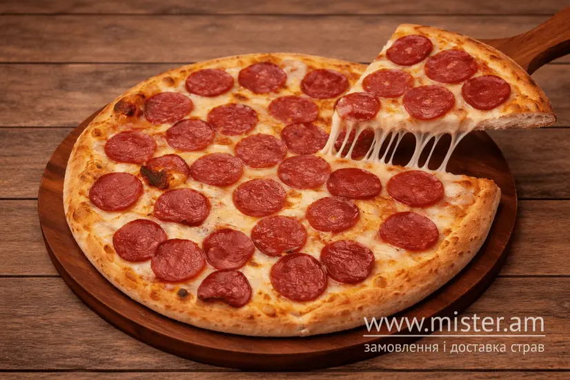 Піца Салямі - "Bayraktar Pizza" в Бориславі фото