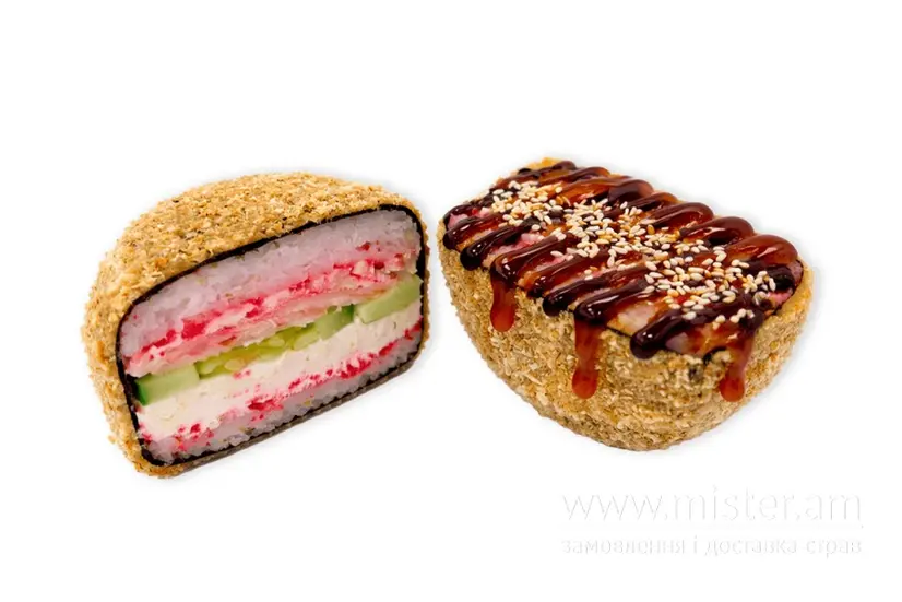 Суші-бургер з креветкою та сурімі - "Kilogram Sushi" в Сумах фото 