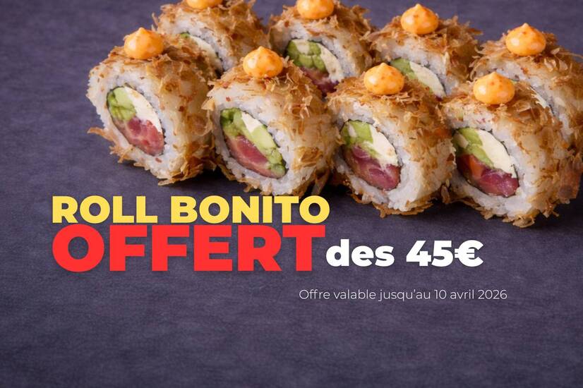 Roll Bonito offert dès 45€🎁