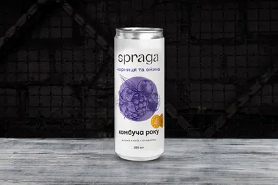 Комбуча Spraga чорниця-ожина 0,33 л Meat Bar на Позняках undefined фото