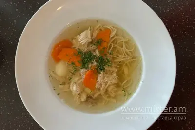 Курячий бульйон з домашнюю локшиною Ятрань undefined фото