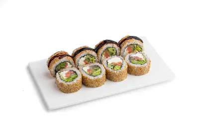 Філадельфія в кунжуті зі слабосоленим лососем Real Roll undefined фото