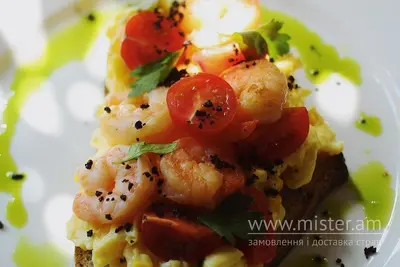 Скрембл-тост з креветкою та солодкою кукурудзою Pasta Basta undefined фото
