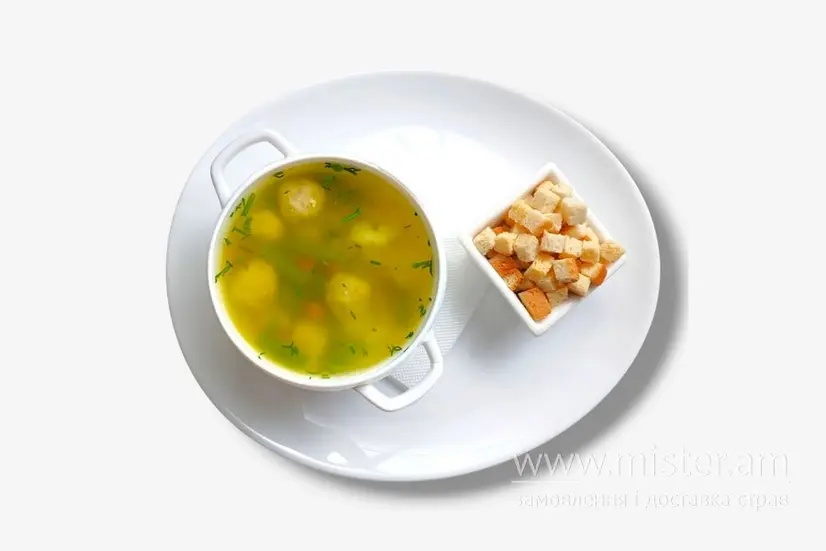 Овочевий суп з курячими фрикадельками - "Мюнхен" в Полтаві фото 