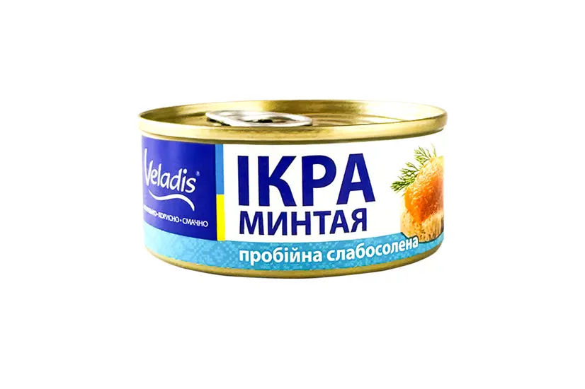 Ікра пробійна "Veladis" минтая, банка заліз (100гр) - "Veladis" в Києві фото 