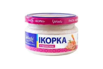 Паста ікорка "Veladis" з креветкою, банка скло  (160гр) Veladis undefined фото