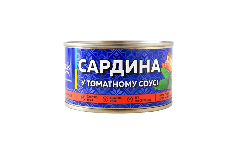 Консерва сардина в томатному соусі - "Veladis" в Запоріжжі фото 