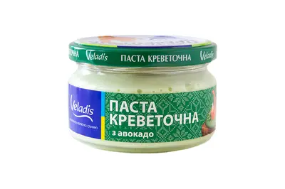 Паста креветочна "Veladis" з авокадо, банка скло  (160гр) Veladis undefined фото