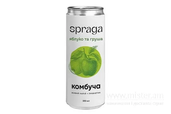 Комбуча яблуко-груша Spraga - "БоХліб" в Кропивницькому фото