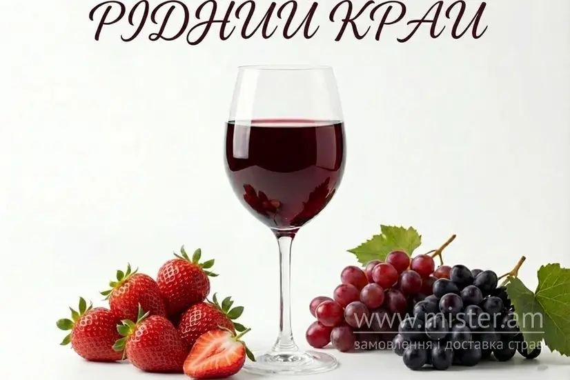 Вино "Рідний Край" червоне напівсолодке 1 л - "SOLOD PROSPEKT" в Хмельницькому фото