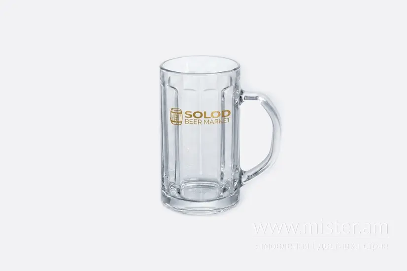 Кухоль для пива Pub ребристий 0,5 л - "SOLOD PROSPEKT" в Хмельницькому фото