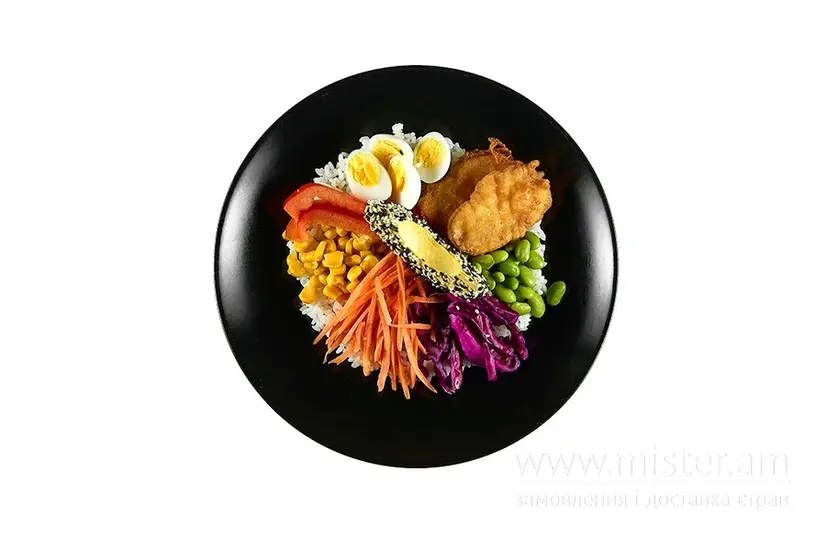 Поке-боул з куркою темпура - "Dart Sushi" в Кропивницькому фото 