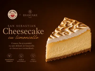 Cheesecake Limoncello San - Sebastian Lazy Crazy livrare și ridicare personală undefined fotografie