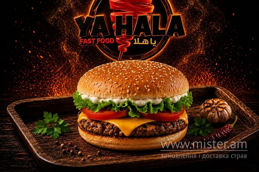 Бургер звичайний з телятиною гострий Мах - "Ya Hala" в Чернігові фото