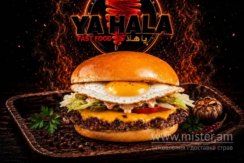 Смеш-бургер з телятиною та яйцем Мах - "Ya Hala" в Чернігові фото