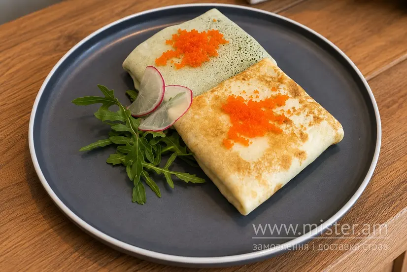 Млинці з лососем та шпинатом - "New York Street Pizza" в Чернігові фото