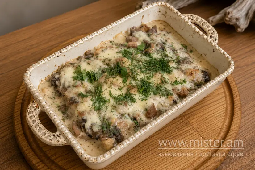 Млинці з грибами запечені під сиром - "New York Street Pizza" в Чернігові фото