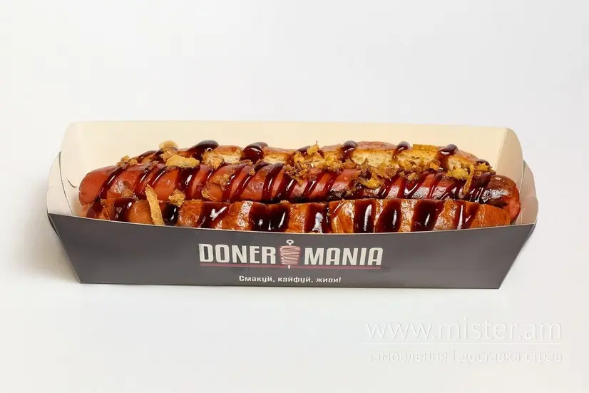 Хот-дог класичний з молочною сосискою - "Doner Mania" в Черкасах фото