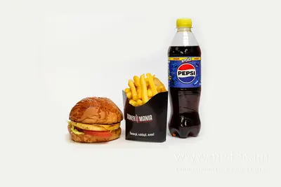 Комбо Чізбургер з беконом та цибулевими кільцями Doner Mania undefined фото
