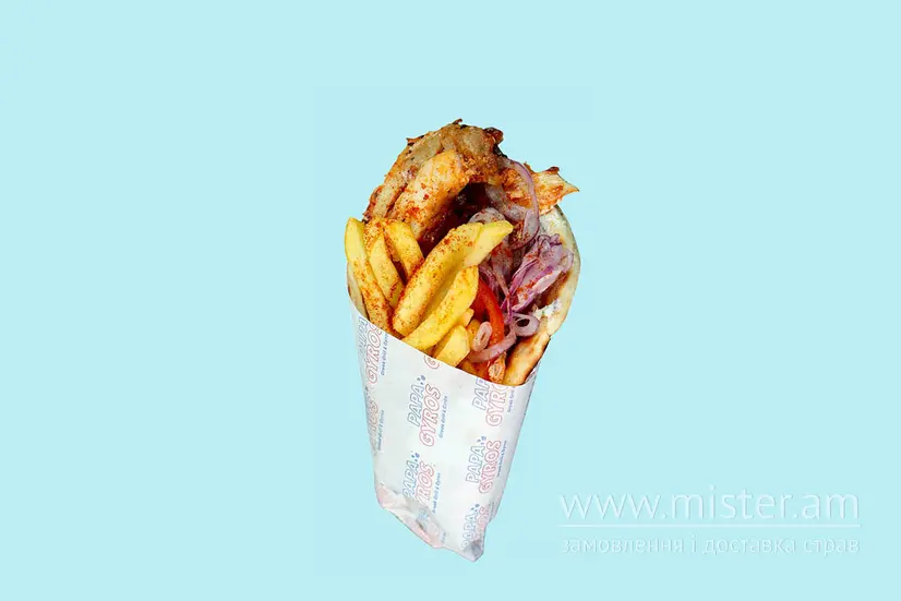 Піта Гірос з курятиною - "Papa Gyros" в Чернівцях фото 