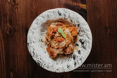 Паста з креветками в томатному соусі Кучері undefined фото