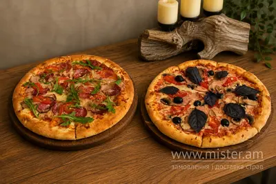 Комбо "Три м`яса" 30 см + "Капрічоза" 30 см New York Street Pizza undefined фото