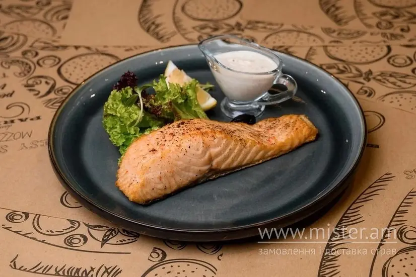 Філе лосося на грилі (за 100 г) - "New York Street Pizza" в Луцьку фото 