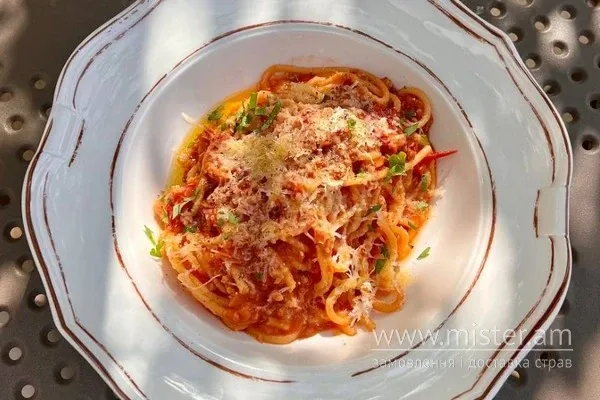 Спагеті all'Amatriciana з прошуто - "Pinacoteca" в Черкасах фото