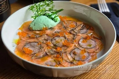 Карпачо з лосося та креветки Am.bar undefined фото