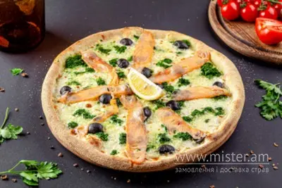 Піца "З лососем" 32 см Treba Pizza undefined фото