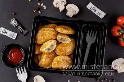 Смажені вареники XL з картоплею та грибами Zenyk Varenyk undefined фото