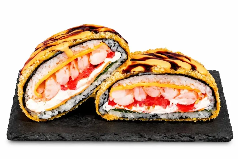 სუში-ბურგერი კრევეტით - "Sushi Man" ში თბილისში ფოტო 