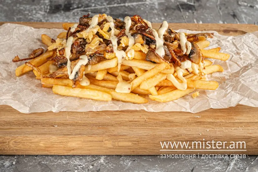 Роял картопля фрі з беконом та цибулею - "MANGAL" в Житомирі фото 