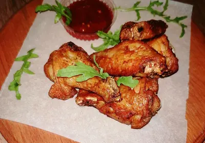 Курячі крильця +соус Makko BBQ undefined фото