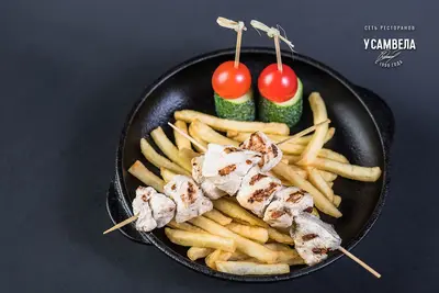 Skewer of chicken with french fries Готуємо з ❤️, з 1999 undefined photo