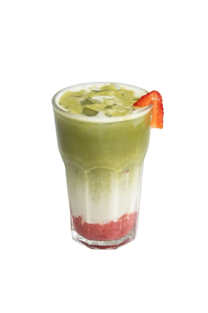 Matcha Fresa Latte - "GREENFIT comida saludable" en Bávaro foto 