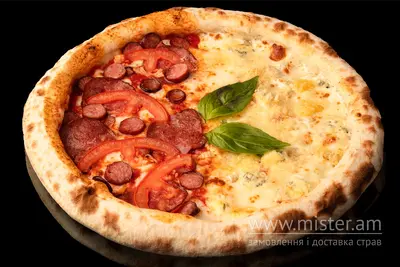 Піца "50/50 Quattro formaggi/Мисливська" маленька Sushi-Pizza by La Spezia (вул.Харківська, 5/1) undefined фото