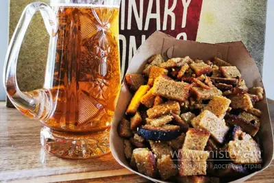 Грінки Часникові (100 г) Bukowski Pub undefined фото