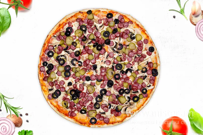 Піца "Мисливська" Мега - "Хочу Sushi-Pizza & Grill" в Сумах фото