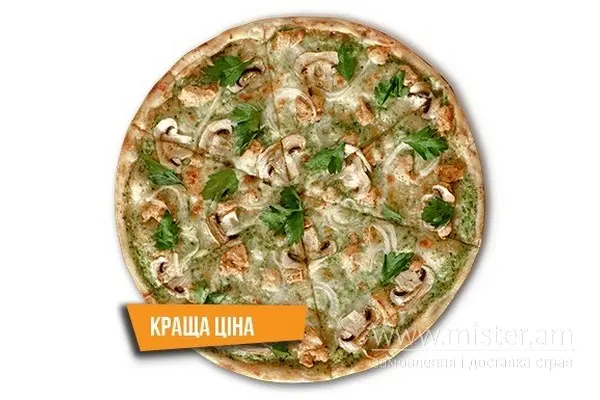 Піца "Курка, гриби" 30 см - "IQ Pizza" в Чернігові фото