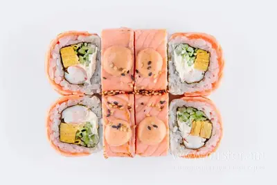 Рол "Татакі дракон" з лососем та креветкою Rock it pizza&sushi undefined фото