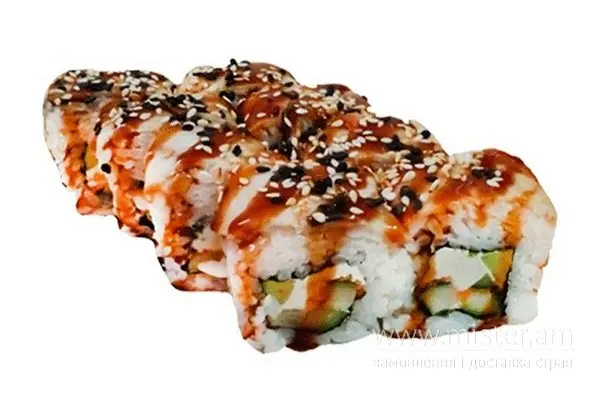 Рол "Філадельфія делюкс" з вугрем - "Pizza & Sushi" в Умані фото 