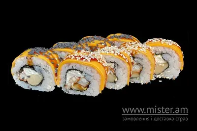 Рол сирний з вугрем і карамелізованим яблуком Sushi-Pizza by La Spezia (вул.Харківська, 5/1) undefined фото