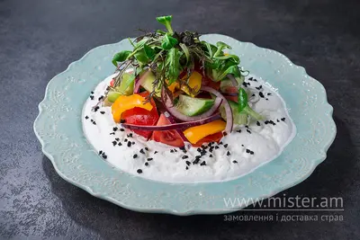 Овочевий салат з піною з фети та маслинами Wine&Meat undefined фото