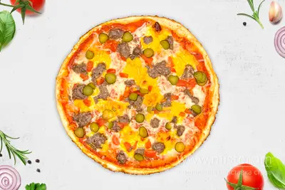 Піца "Чізбургер" 30 см Хочу Sushi-Pizza & Grill undefined фото